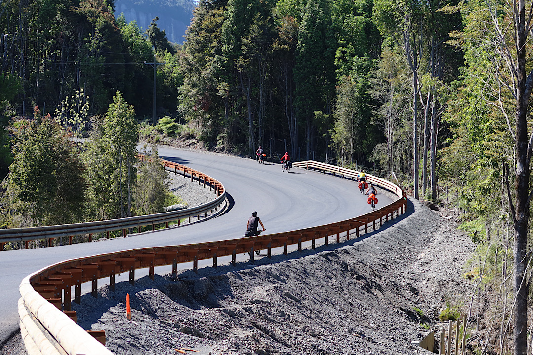 Hills of fellow touring cyclists.