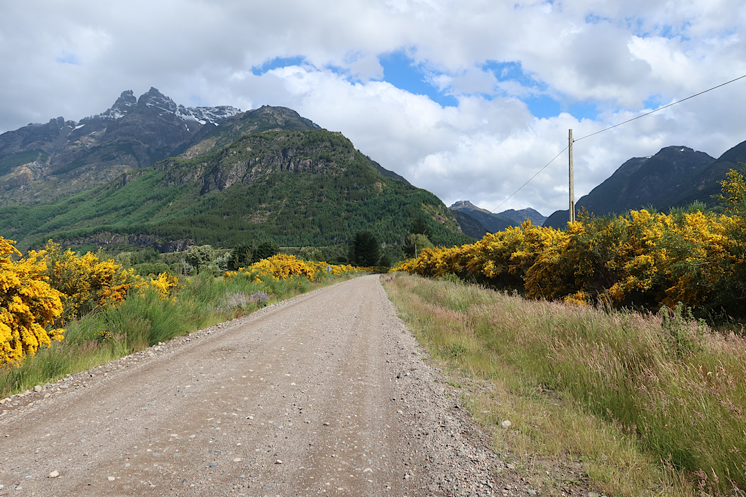 Nice views, less nice road surface.