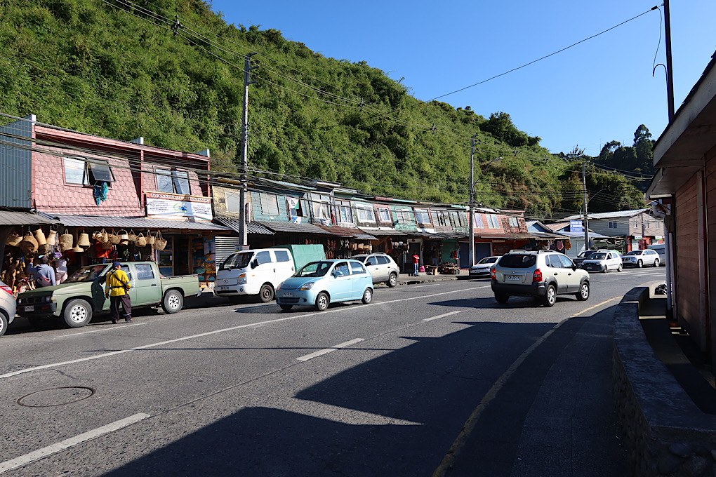 Shops by the bus station.