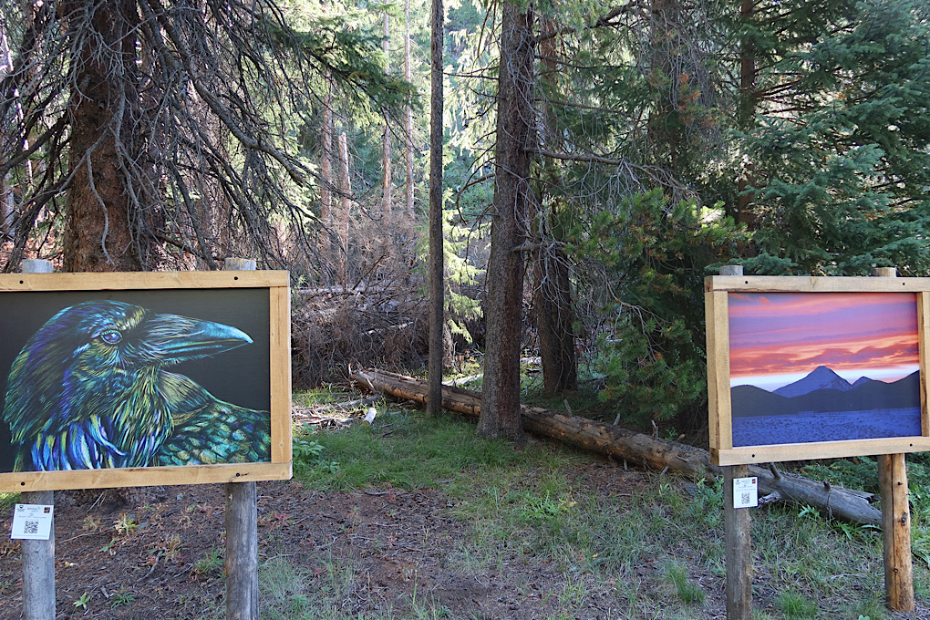 Art on the trail.