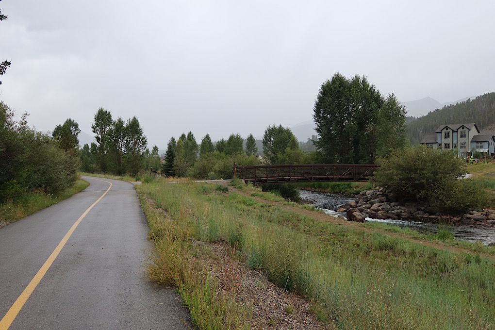 More bike path, more stream.