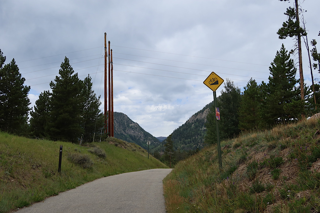 Downhill signs: not just for trucks.