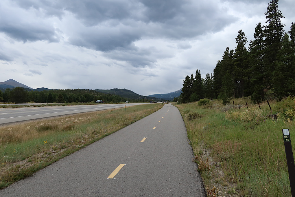 Uphill to Breckenridge.