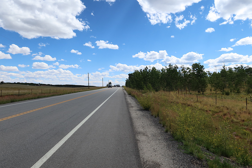 Long straight road.