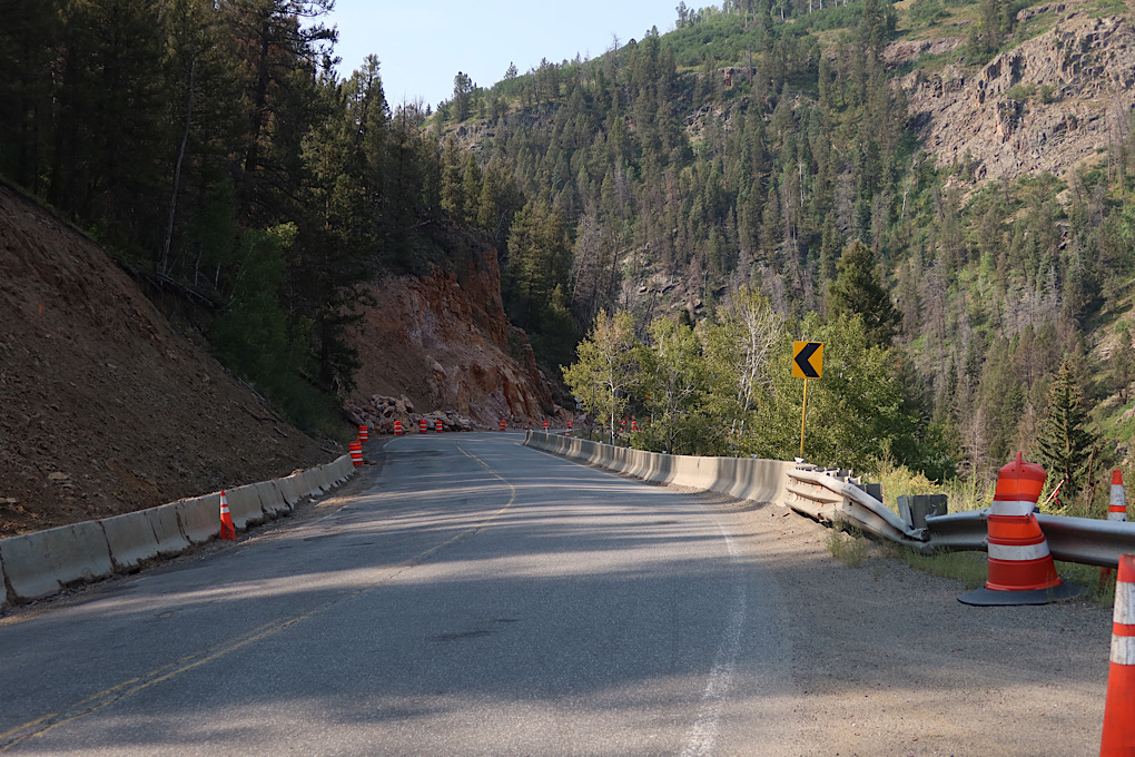 Downhill, through a (very scenic) canyon.