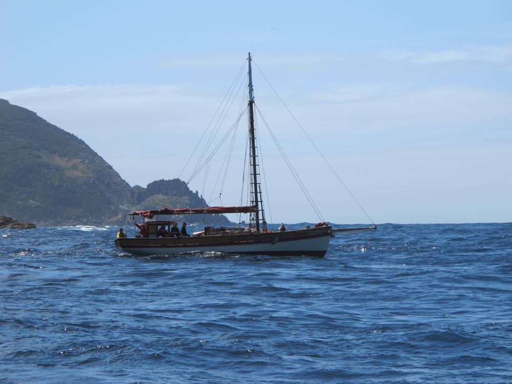 A really old Huon pine boat.