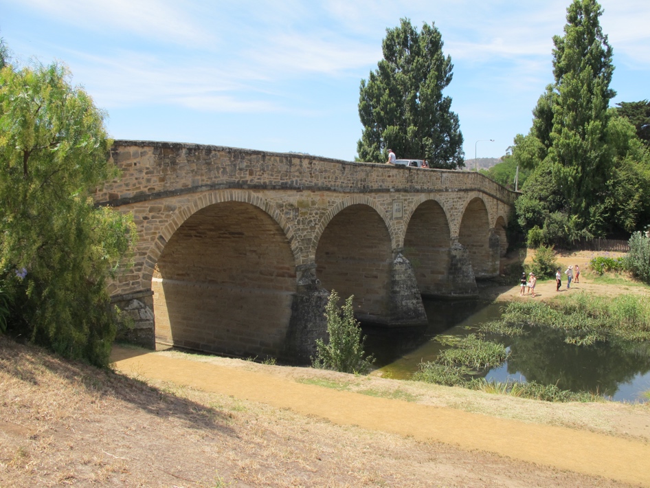 The Richmond bridge. Easy to bike over, rather old.