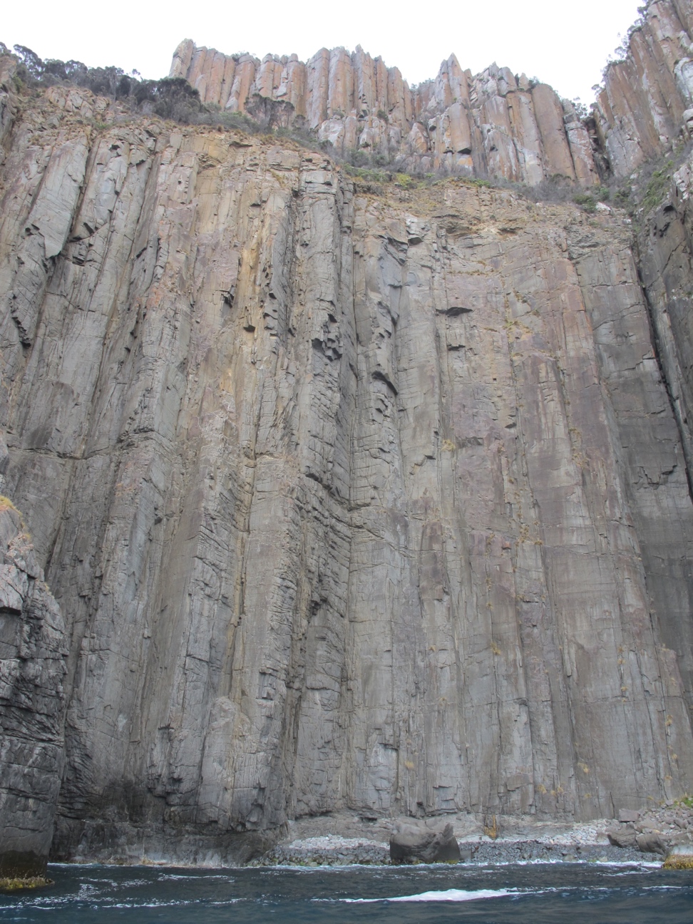 Sea cliffs.