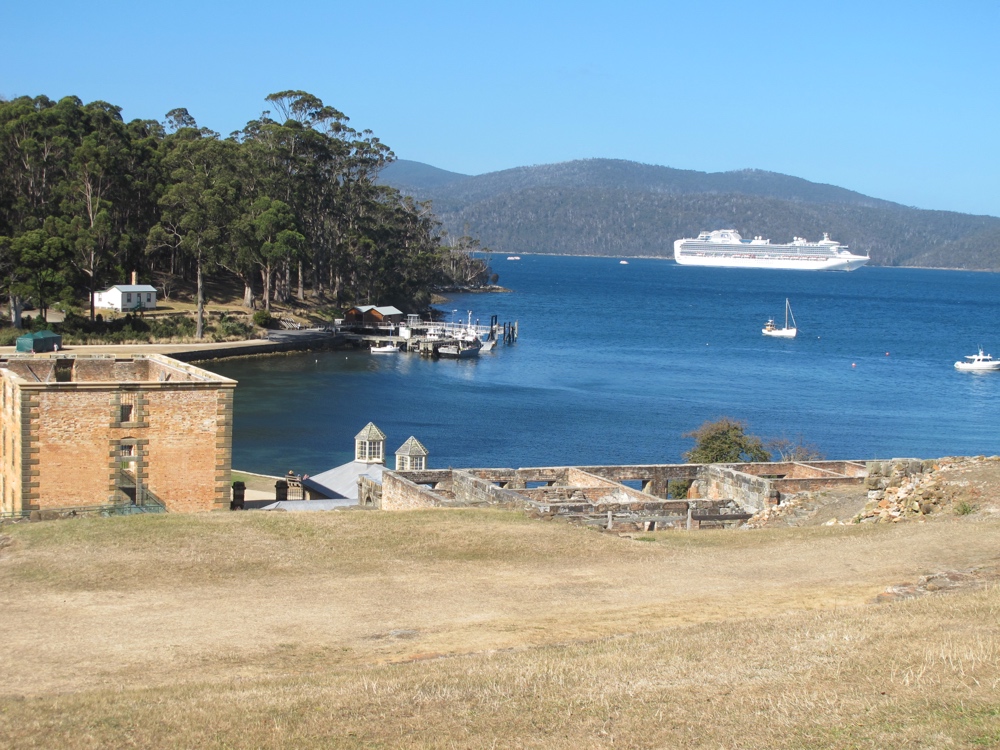 The Diamond Princess in Port Arthur.