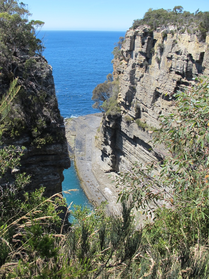 The Devils Kitchen. Not very devilish today with low tide and calm water.