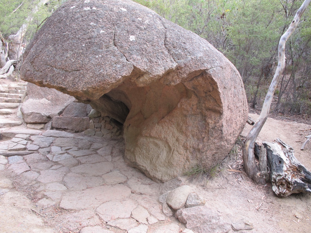 There’s a weird rock.
