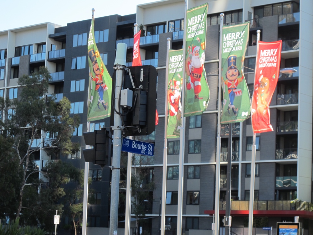 These flags made me feel sorry for Santa &#8211; he must be overheating.