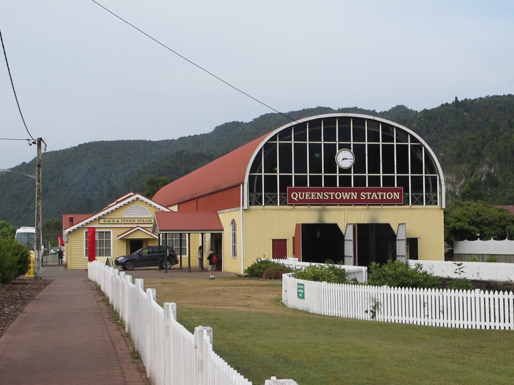 Queenstown’s tourist train station.