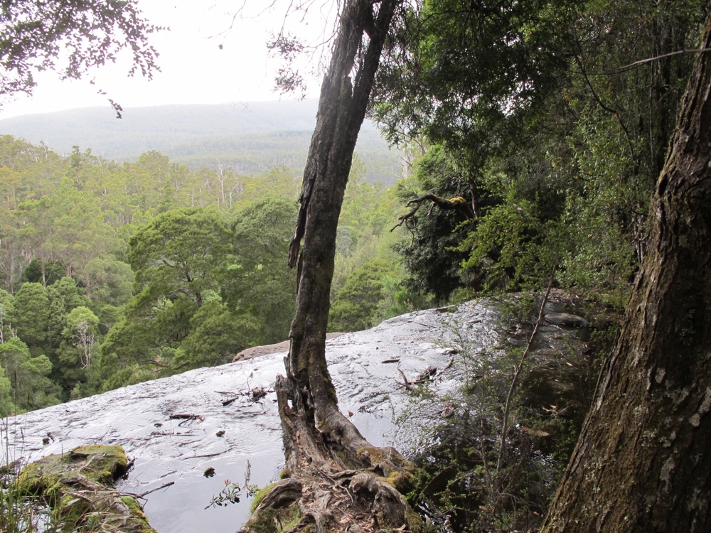 The top of the falls.