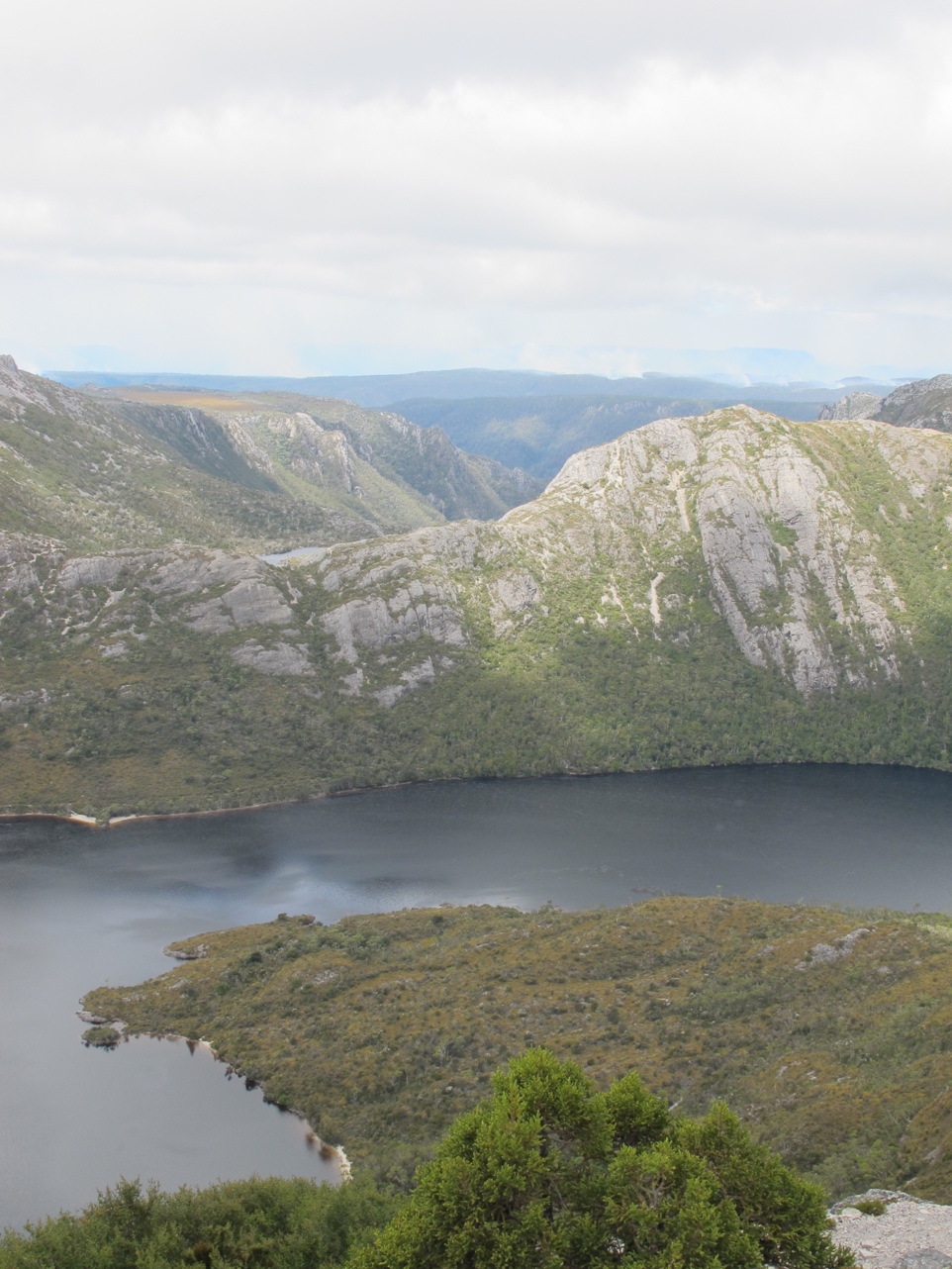 Dove Lake from above.